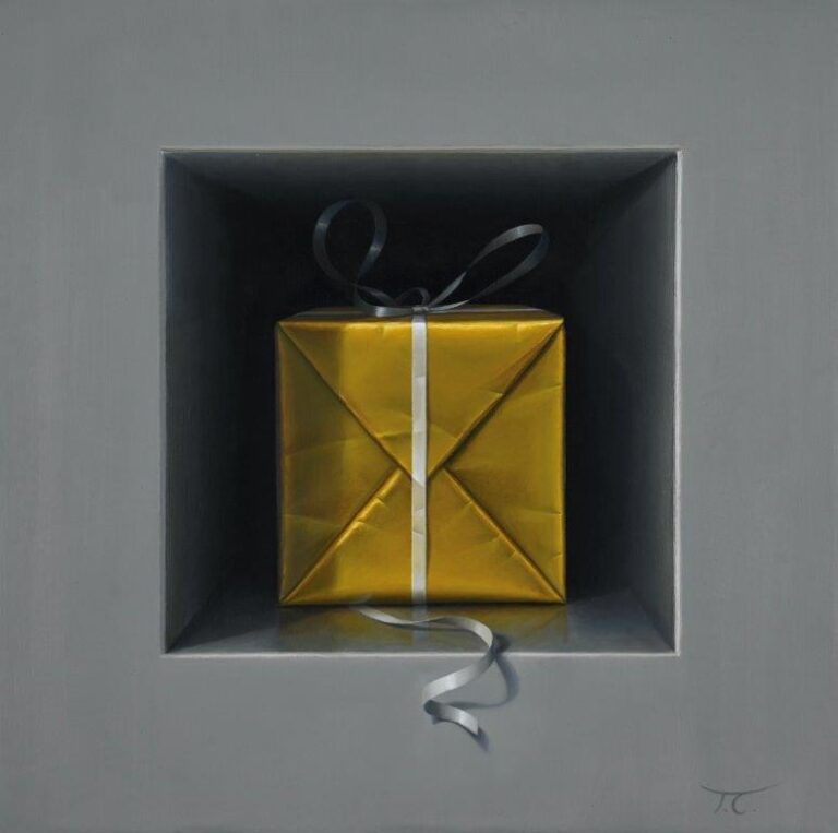 Tommy TC Carlsson, The golden gift, mixed media