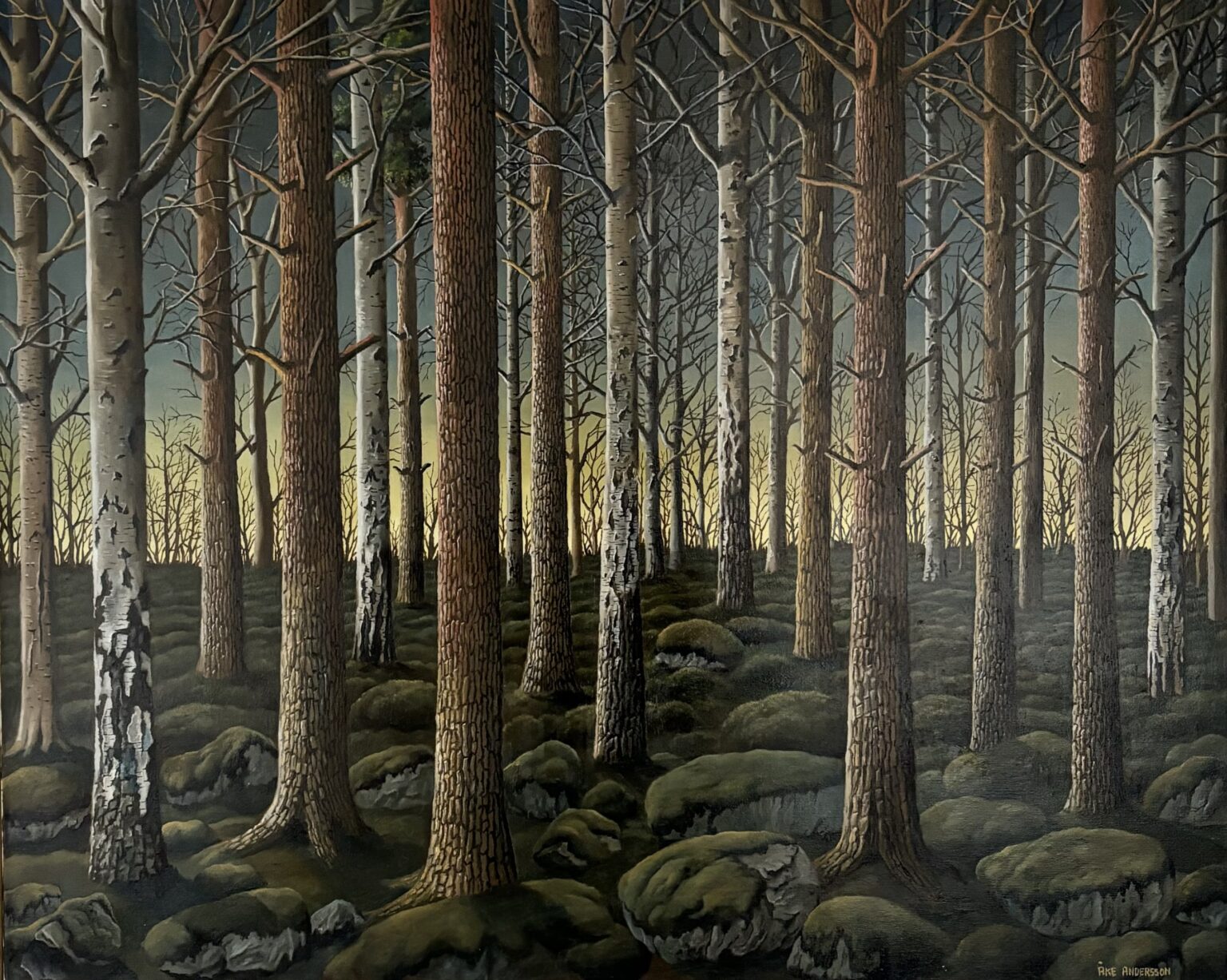 Åke Andersson, Skogen, olja på duk, 80x100 cm, 44 000 kr